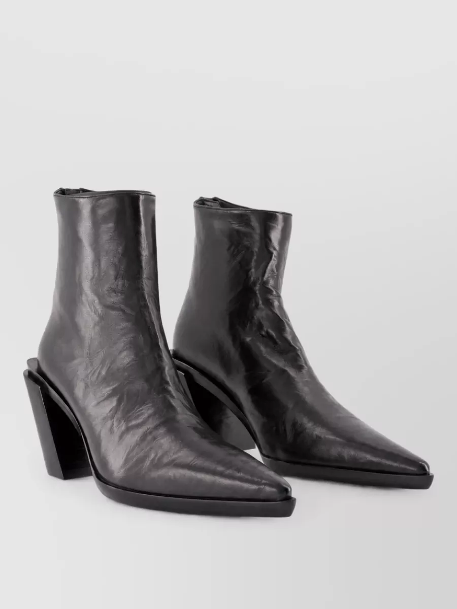 Ann Demeulemeester leather ankle boots