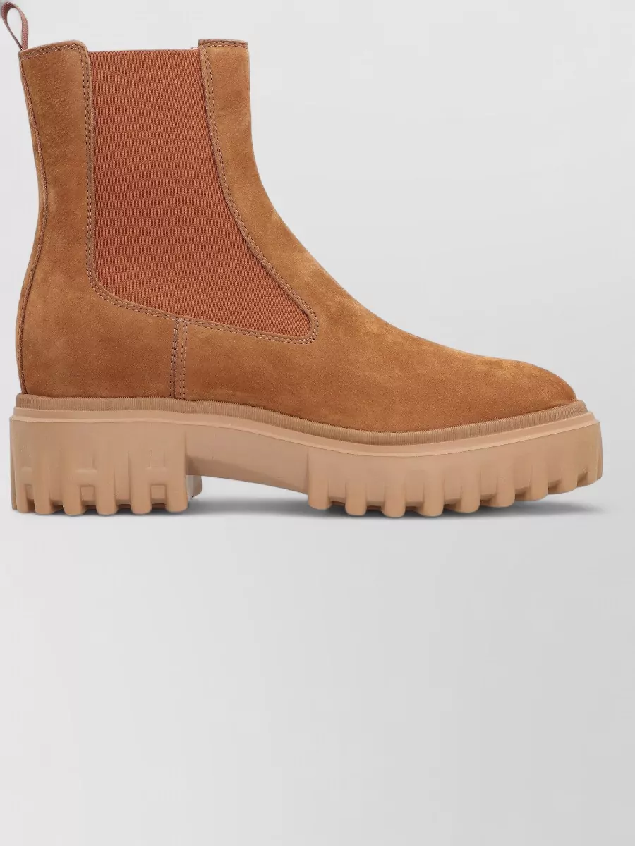Hogan Leather Chelsea Boots