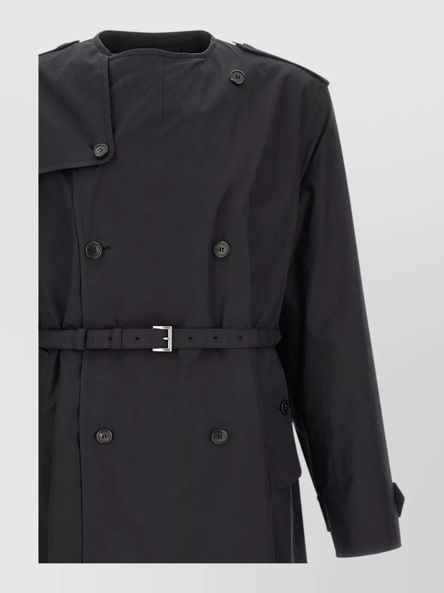Prada Cotton Double-Breasted Trench Coat