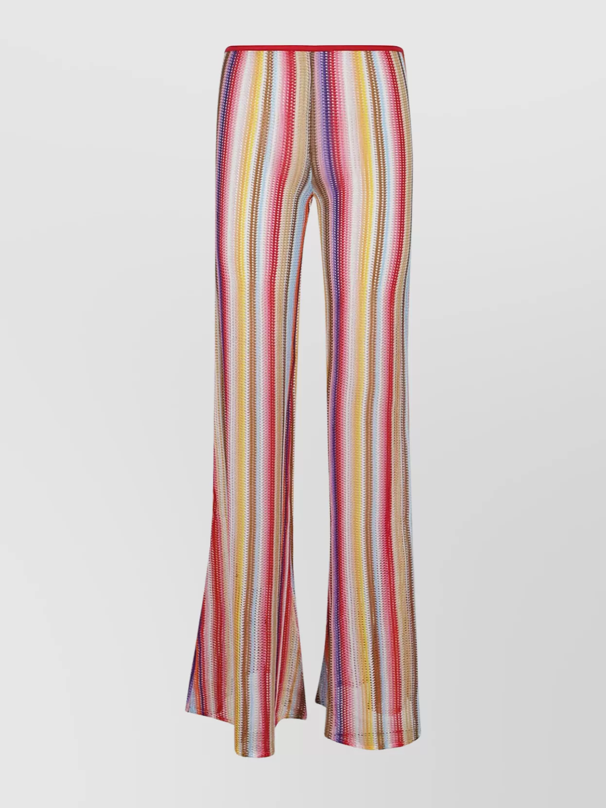 Shop Missoni Flared Striped Trousers Chic Pattern