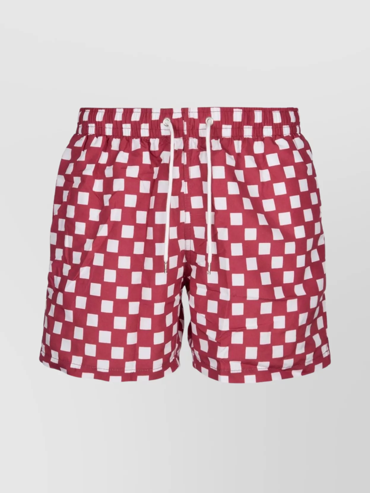 Shop Gimaguas Swimwear Checkered Pattern Side Pockets