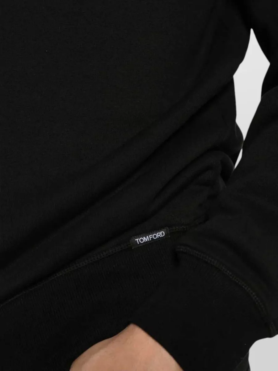 Tom Ford Organic Cotton Long-Sleeve Crew-Neck Sweatshirt