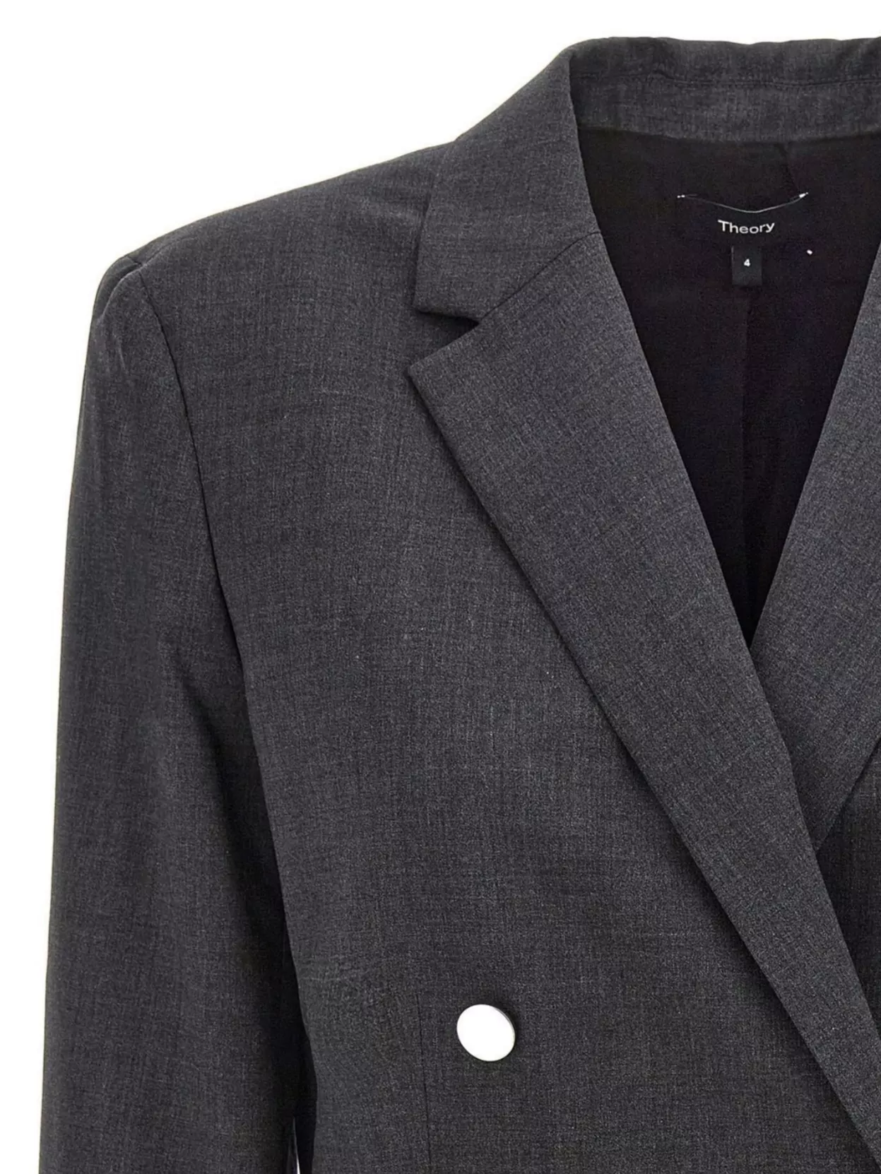 Theory Tailored Jacket With Button Detailing And Structured Shoulders