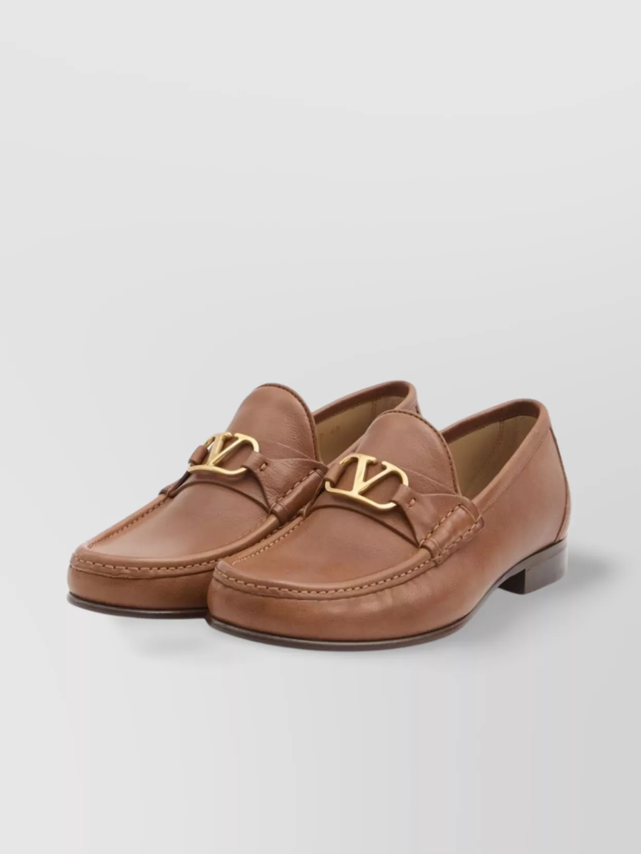 Valentino Garavani Vlogo Signature Leather Loafers
