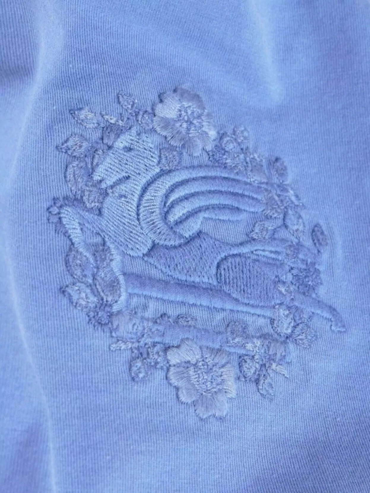 Etro Short Sleeve Crew Neck Embroidered Top