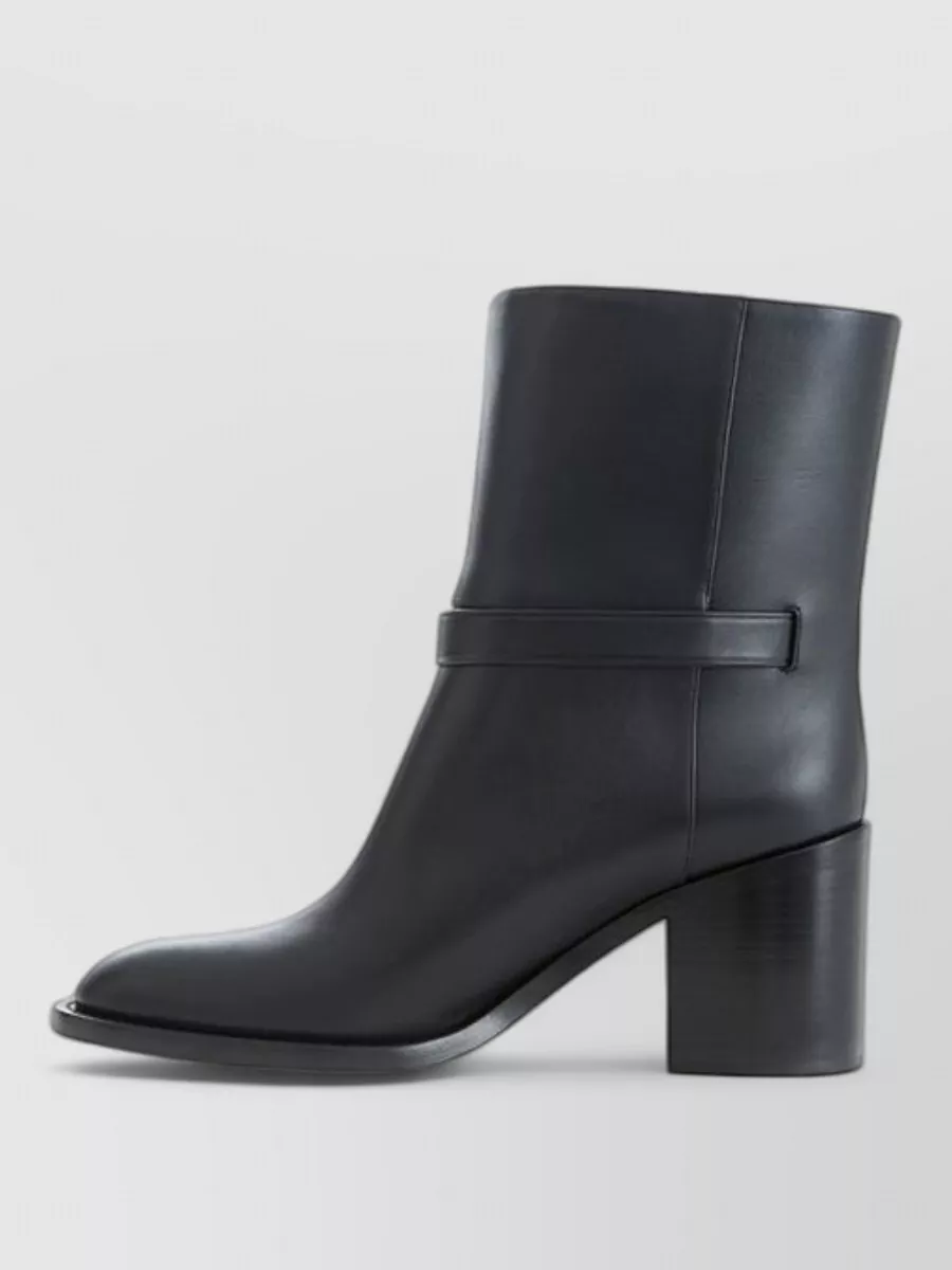 Burberry Leather Mid-Calf Boots