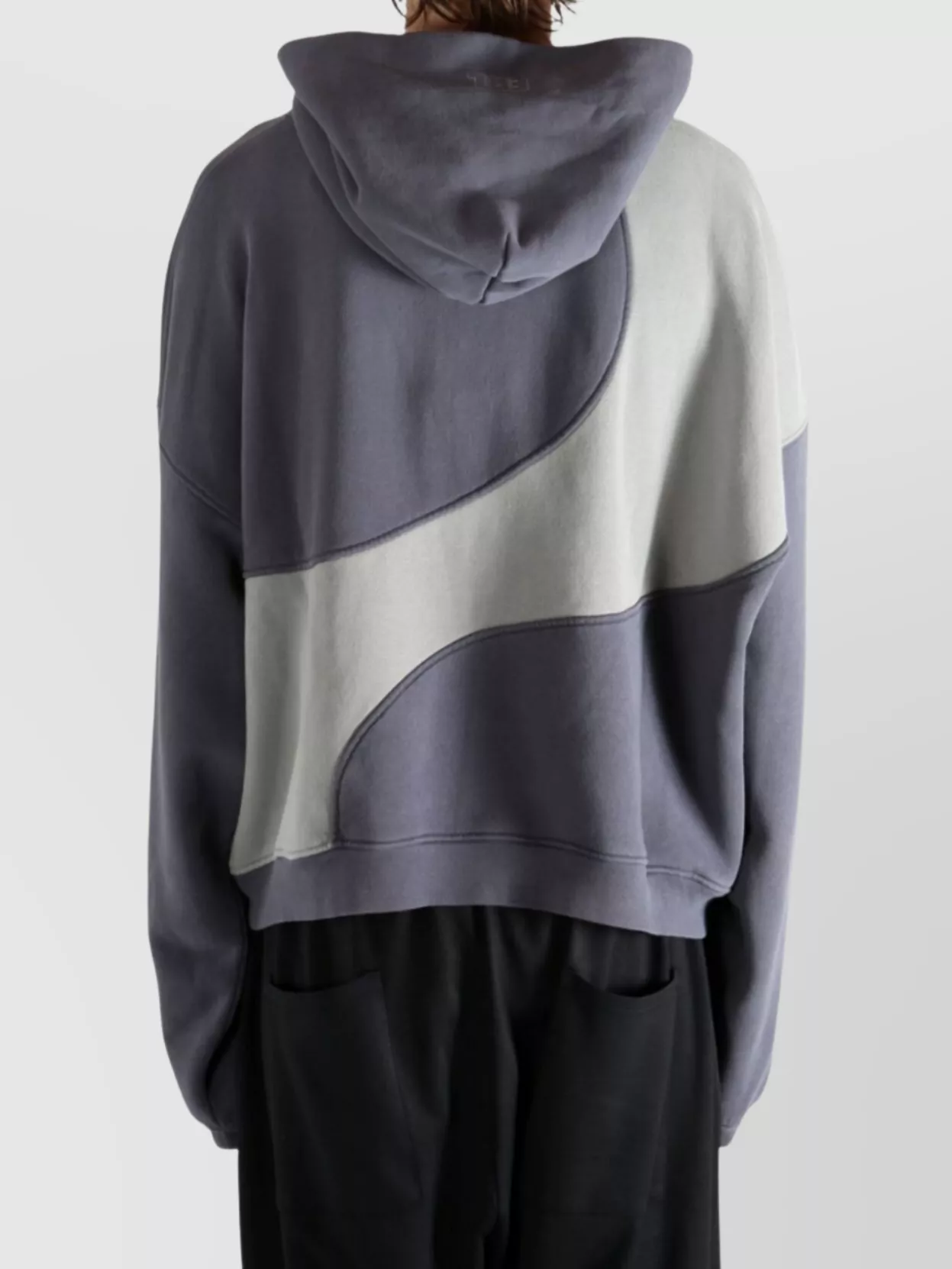 Erl Color Block Hooded Long Sleeve Sweatshirt