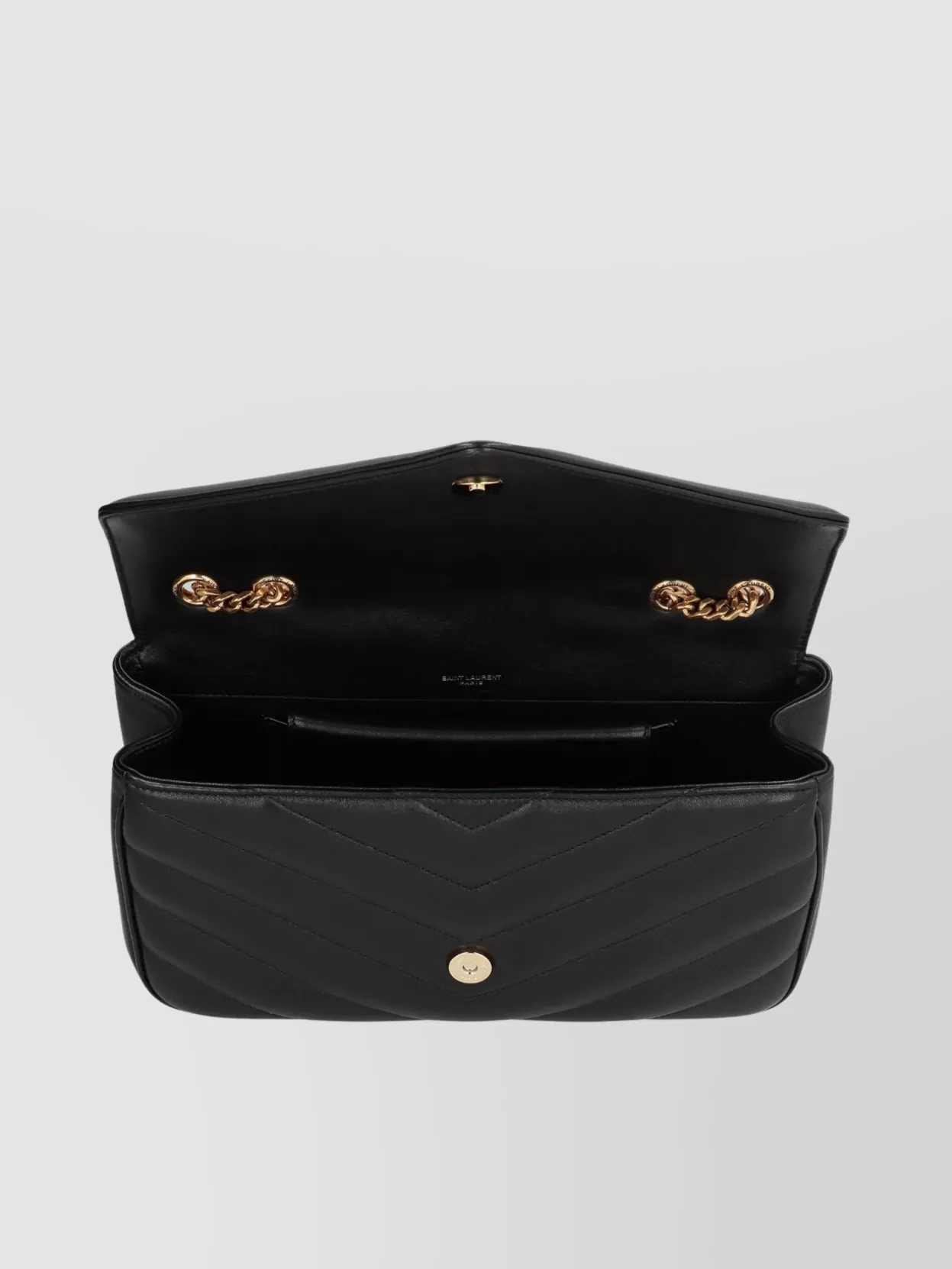 Saint Laurent Loulou Media Leather Bag