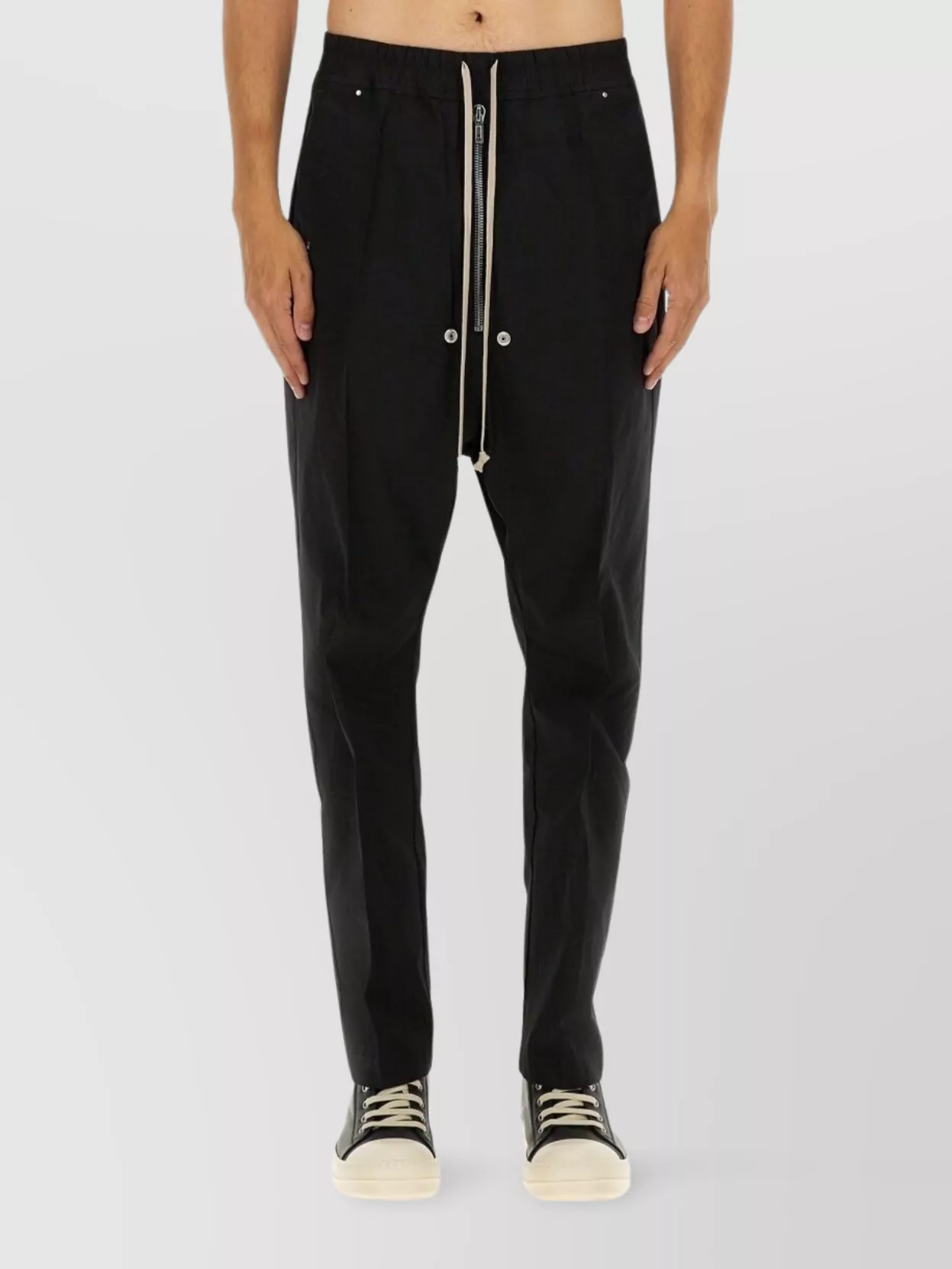Rick Owens Drawstring Waist Trousers Button Detailing