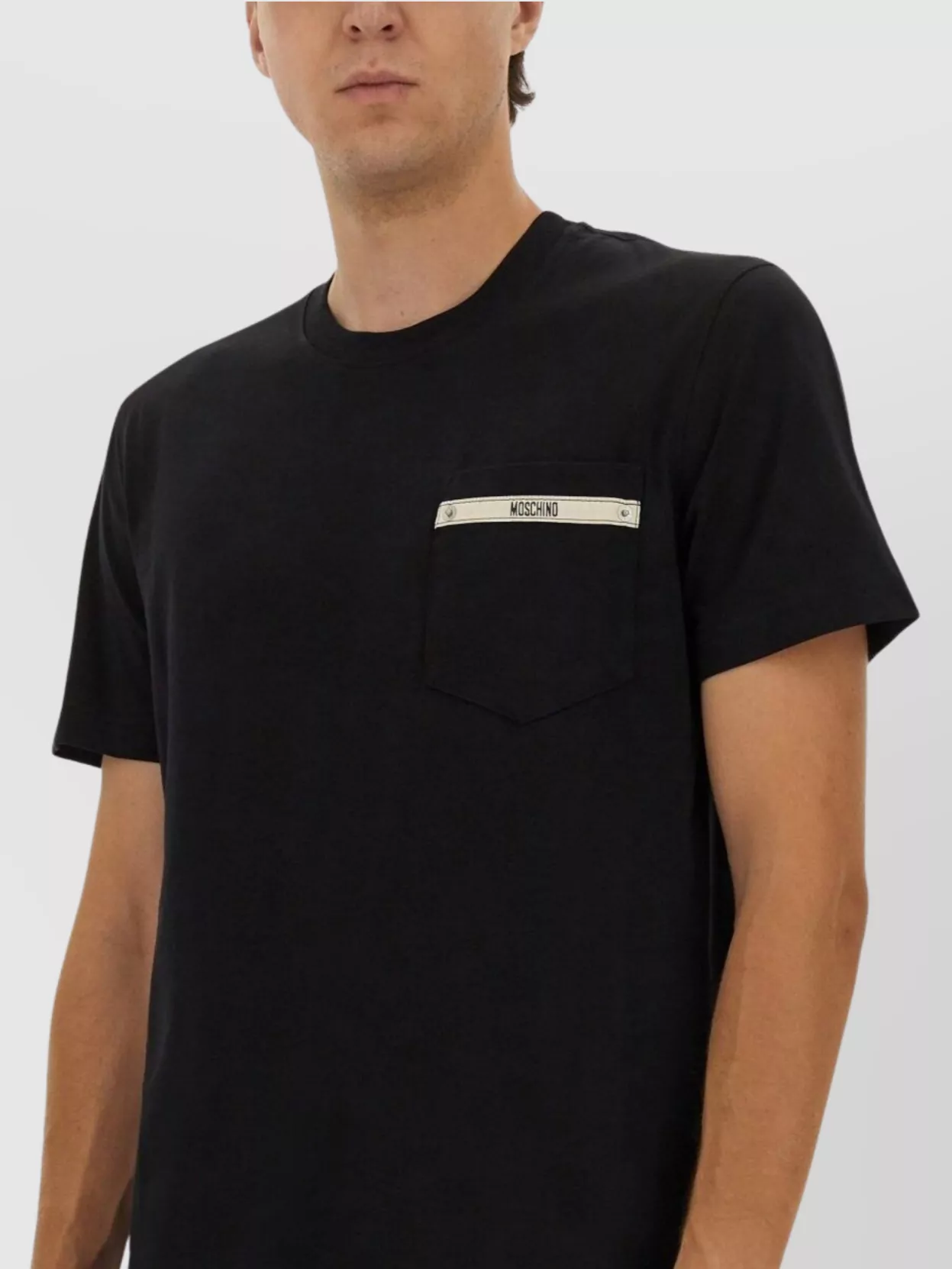 Moschino Crew Neck T-Shirt Chest Pocket