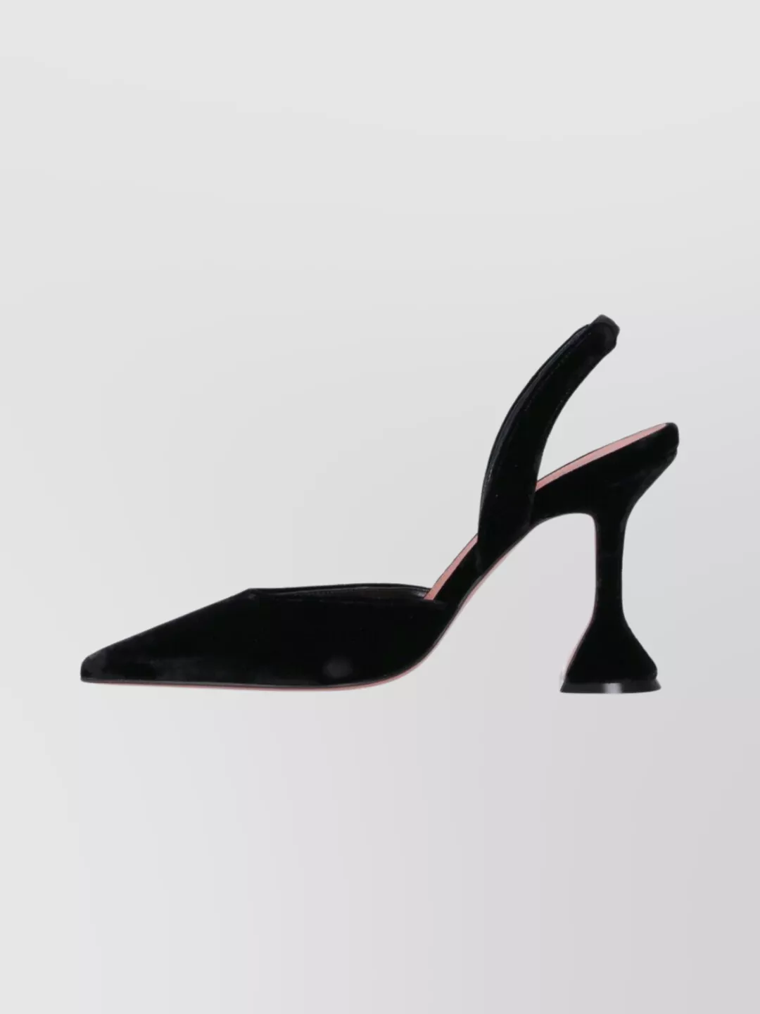 Amina Muaddi Stylish Velvet Pointed Toe High Heel Pumps
