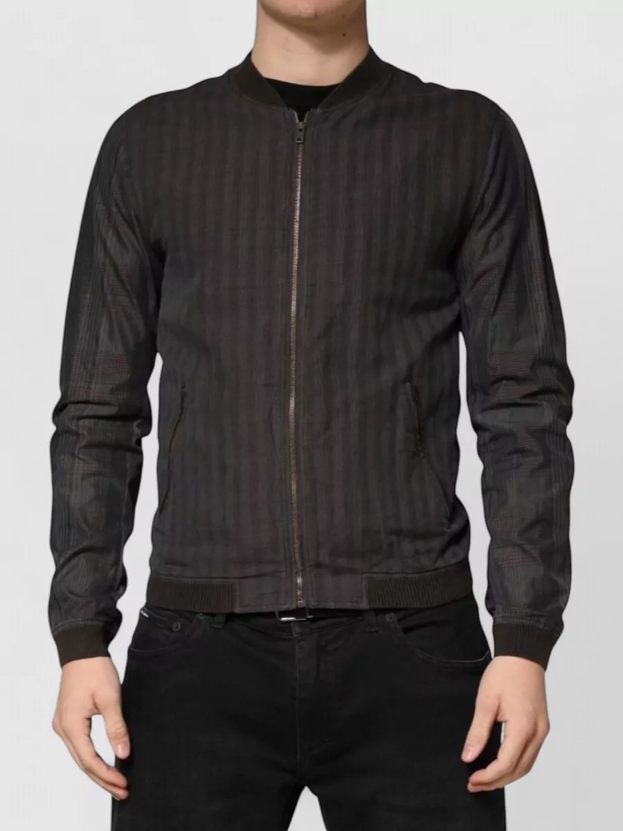 Dolce&Gabbana striped single breasted coat