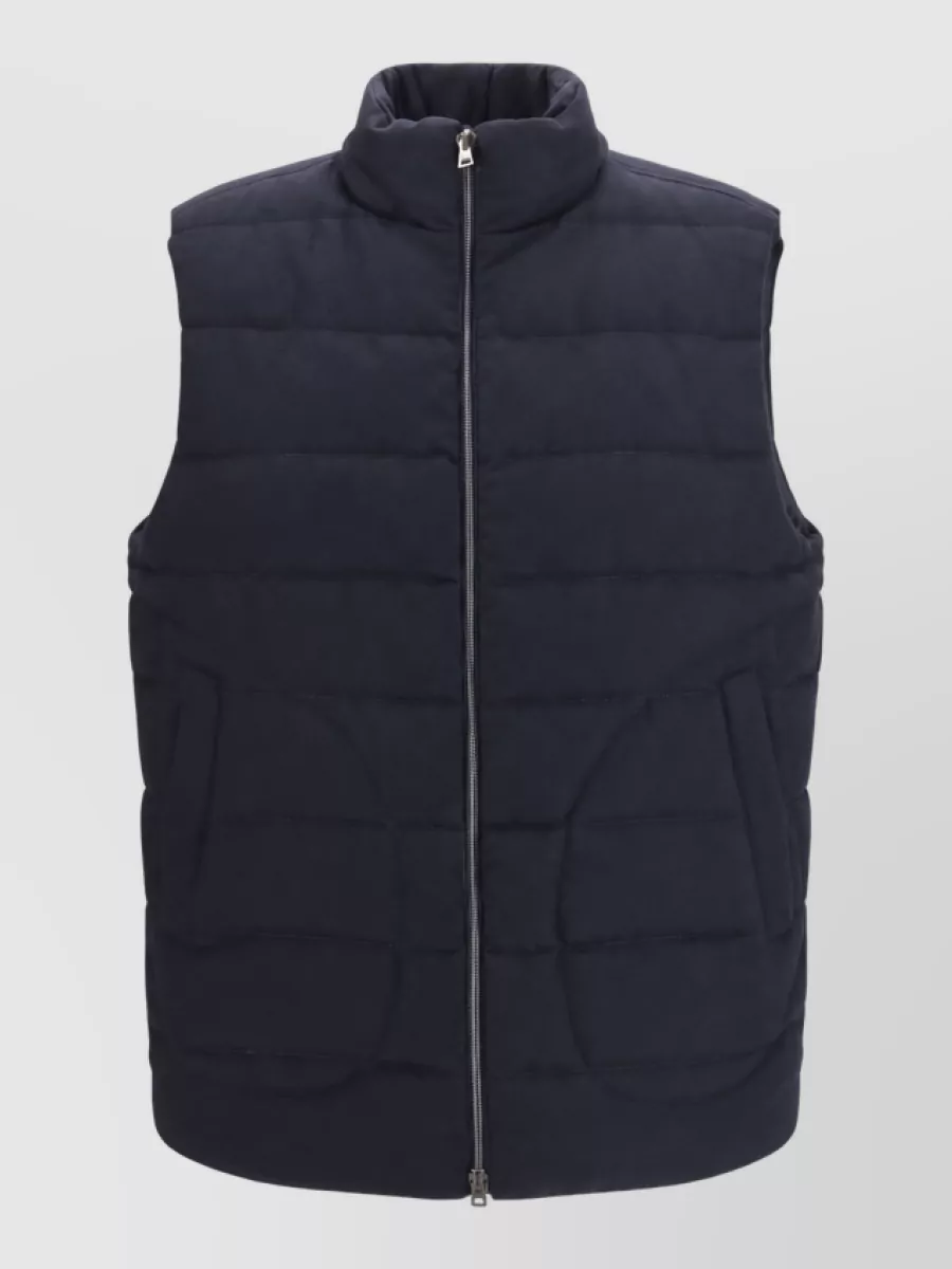 Herno Quilted wool-blend sleeveless padded vest