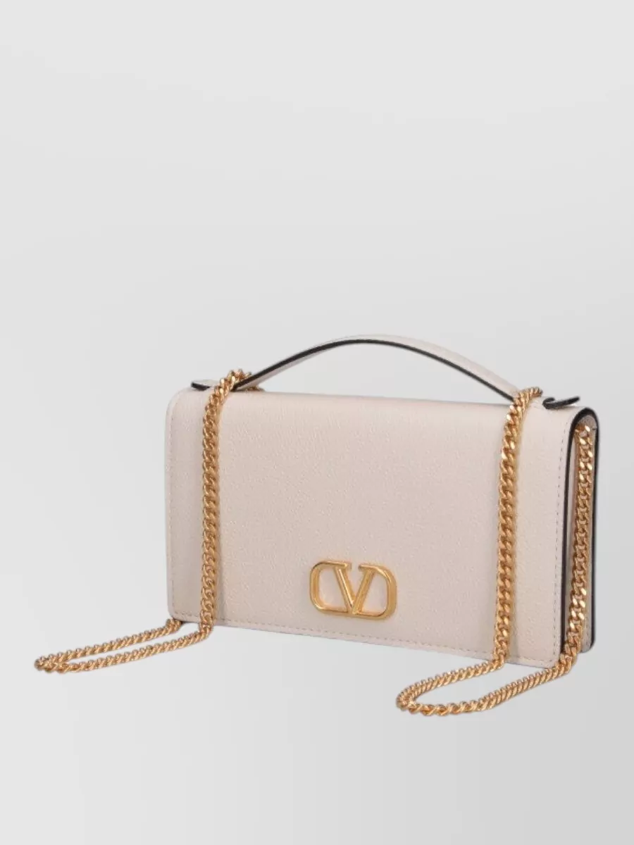 Valentino Garavani Chain Strap Wallet Top Handle Design