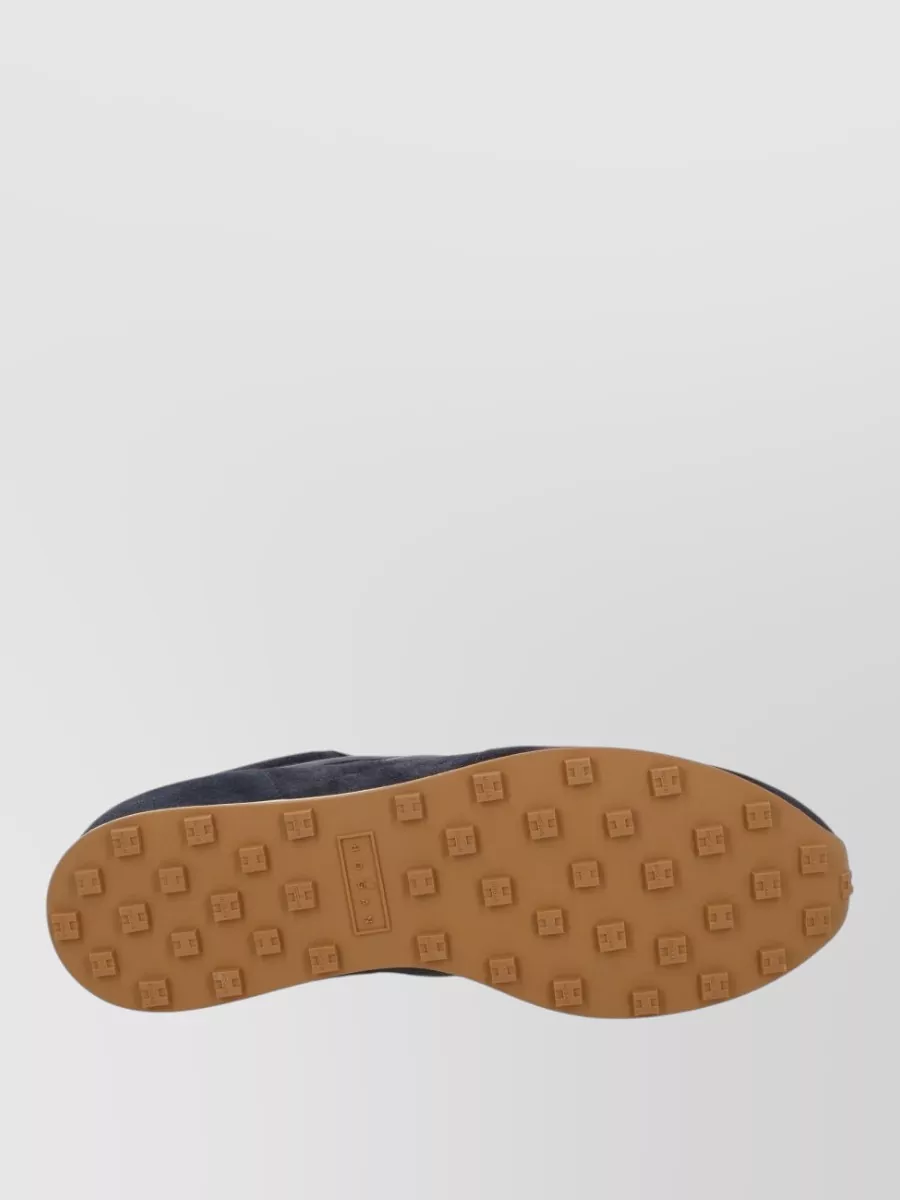 Hogan Suede Upper Sneakers Rubber Sole Design