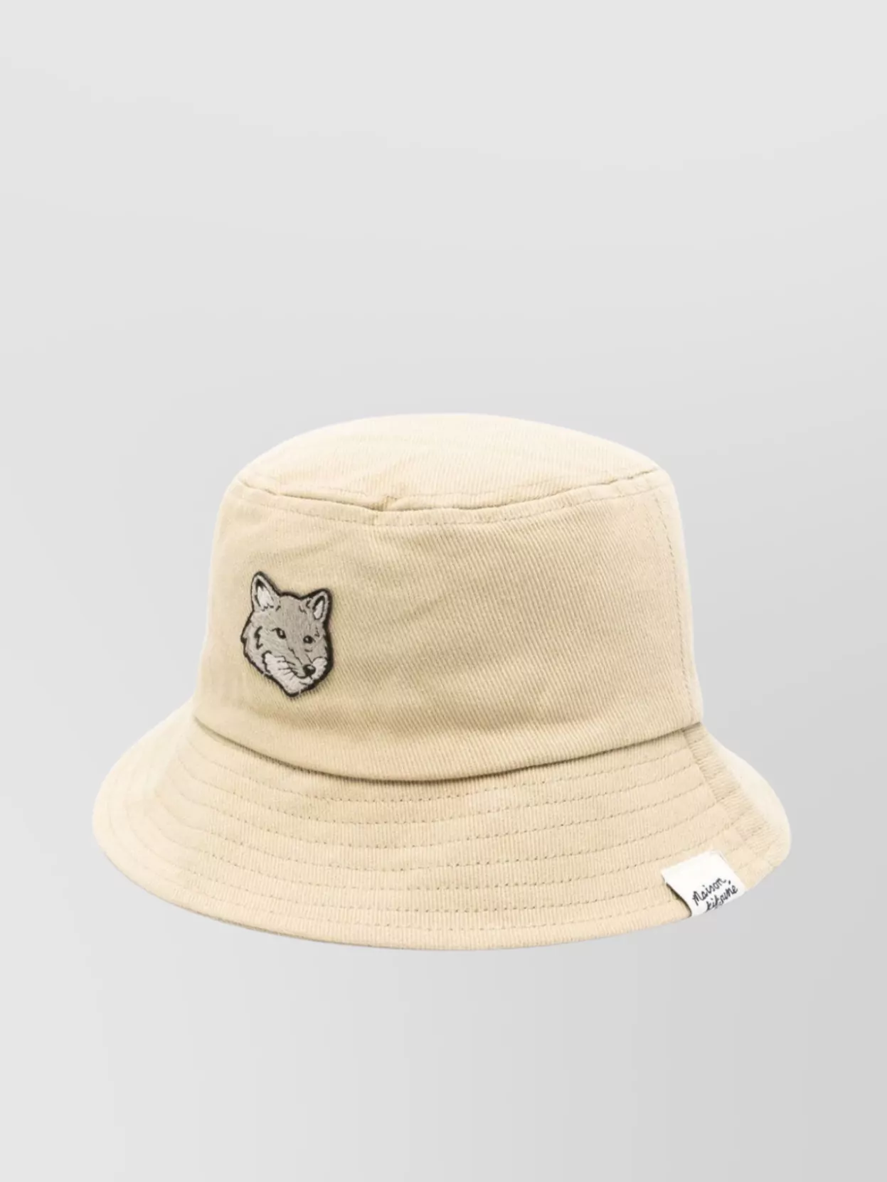 Maison Kitsuné Fox Motif Cotton Twill Weave Hat