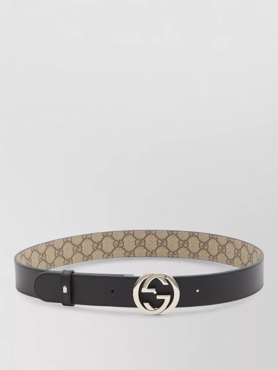 Gucci Reversible Gg Supreme Belt Double Face