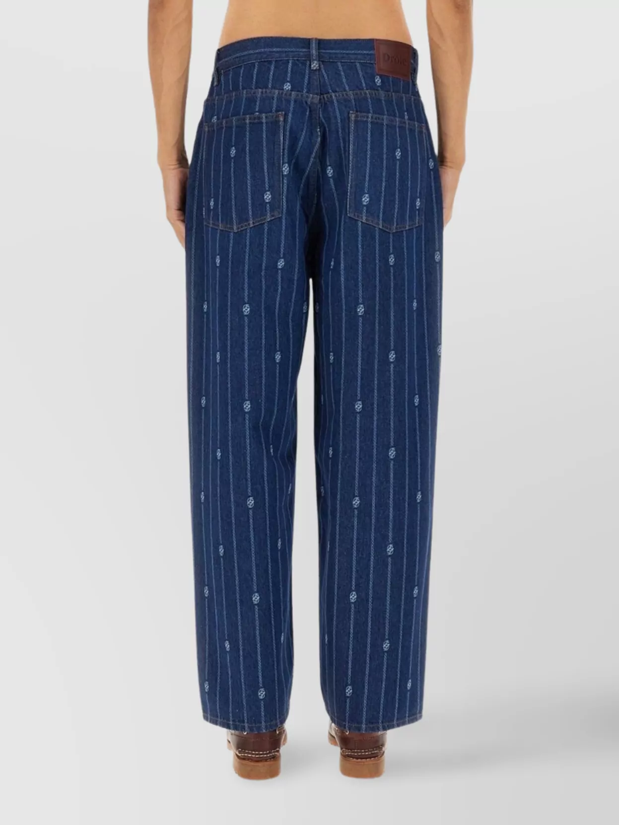 Drôle De Monsieur Striped Trousers With Pockets And Loops