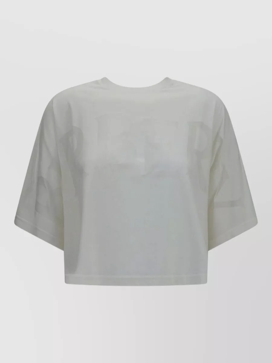 Burberry cotton oversized logo print t-shirt