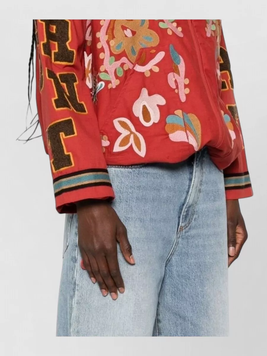 Front Street Embroidered Bomber Jacket