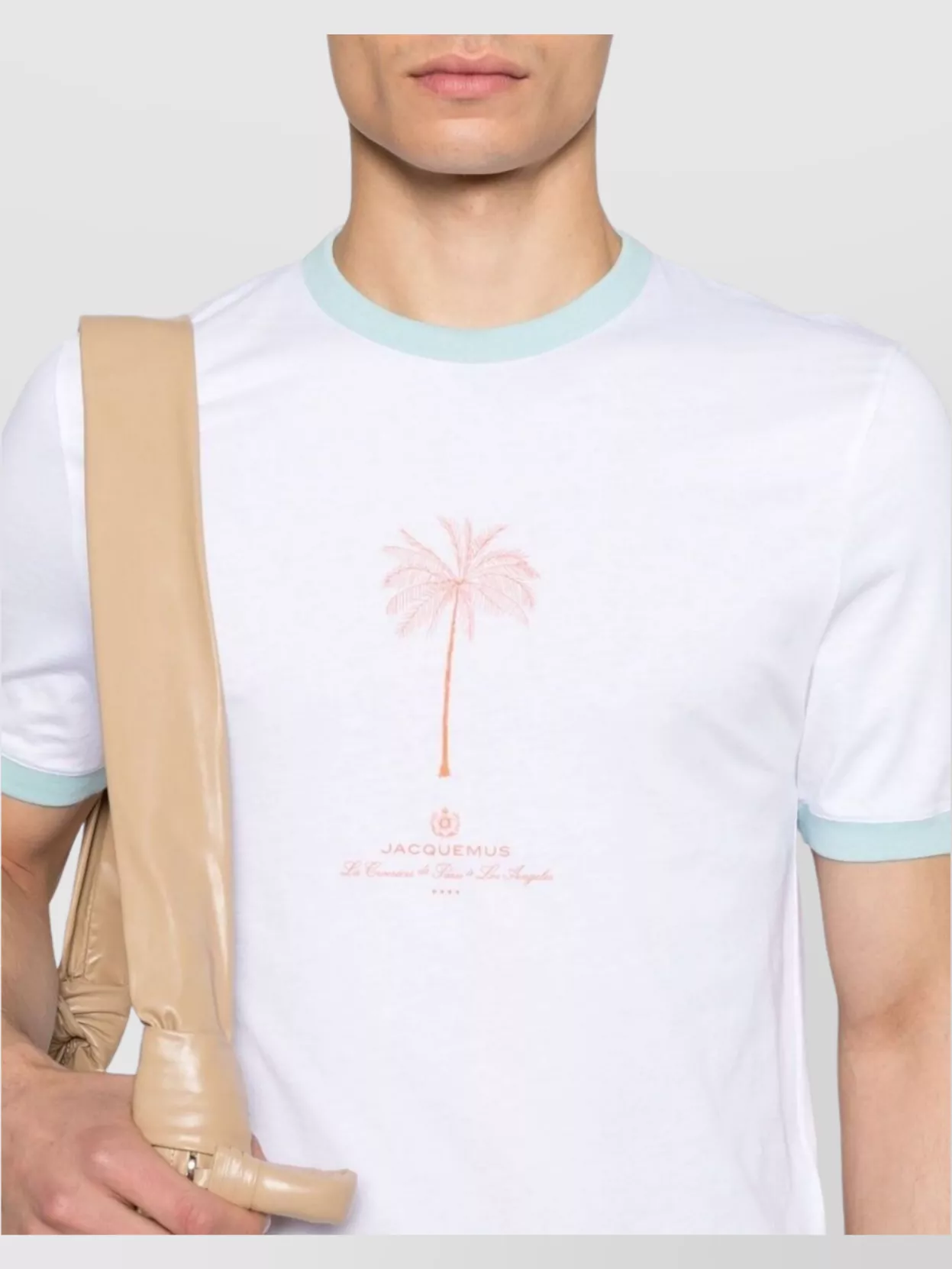 Jacquemus Crew Neck Palm Tree Print T-Shirt