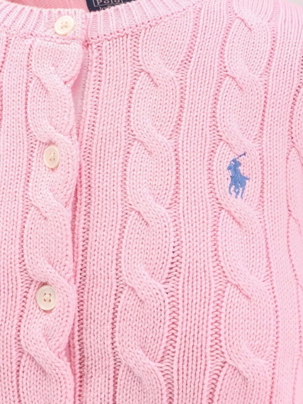 Polo Ralph Lauren Logo Embroidered Cotton Cardigan
