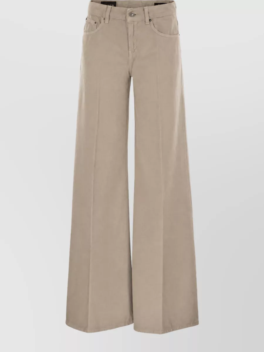 Dondup wide leg denim jeans