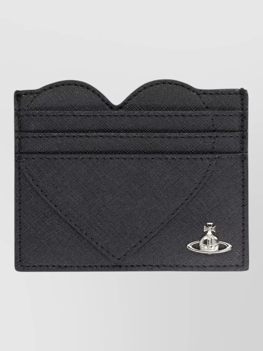 Vivienne Westwood Saffiano-embossed heart card holder