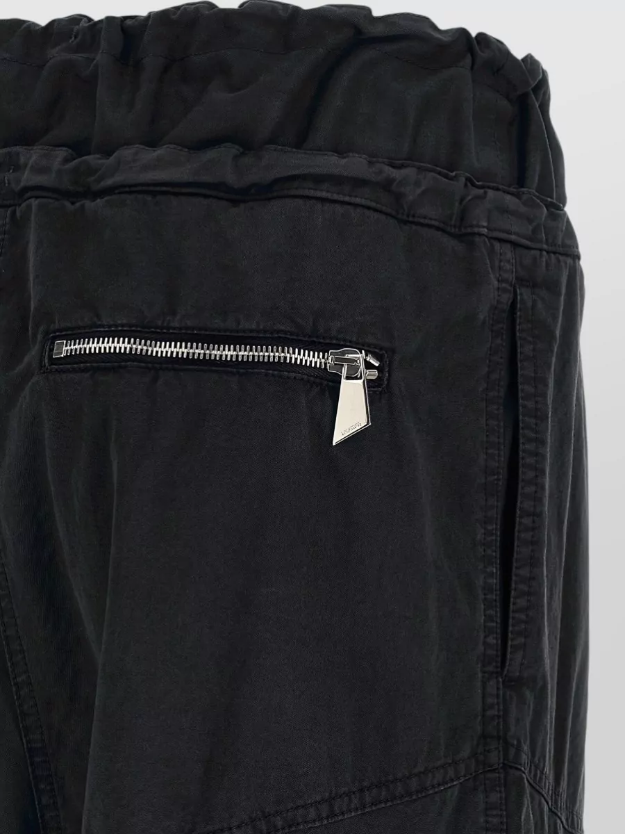 The Attico Cotton Wide-Leg Cargo Trousers