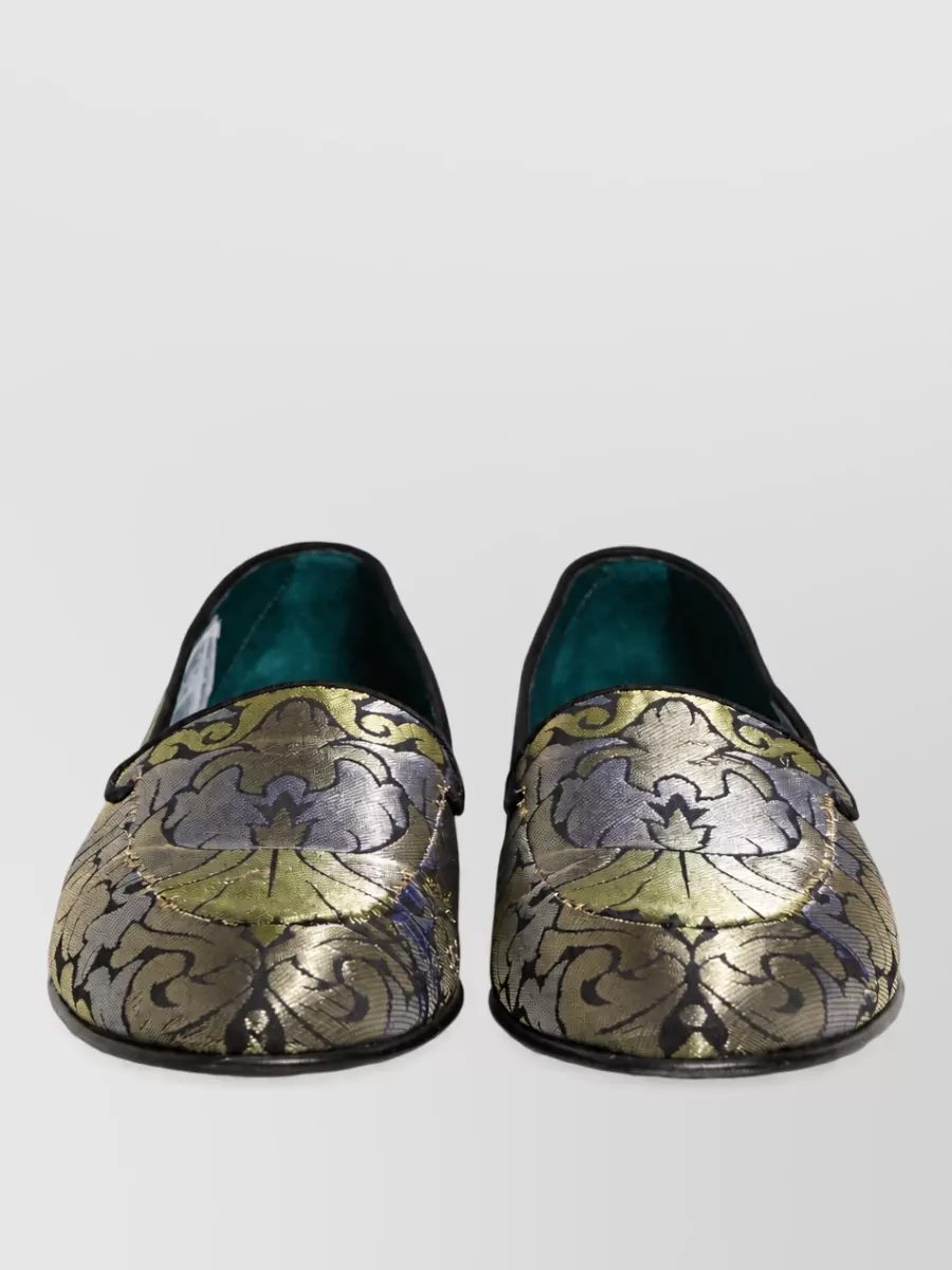 Dolce&Gabbana Leather Floral Loafers