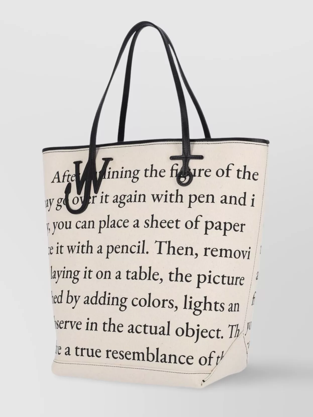 Jw Anderson Structured Tote Bag With Dual Handles