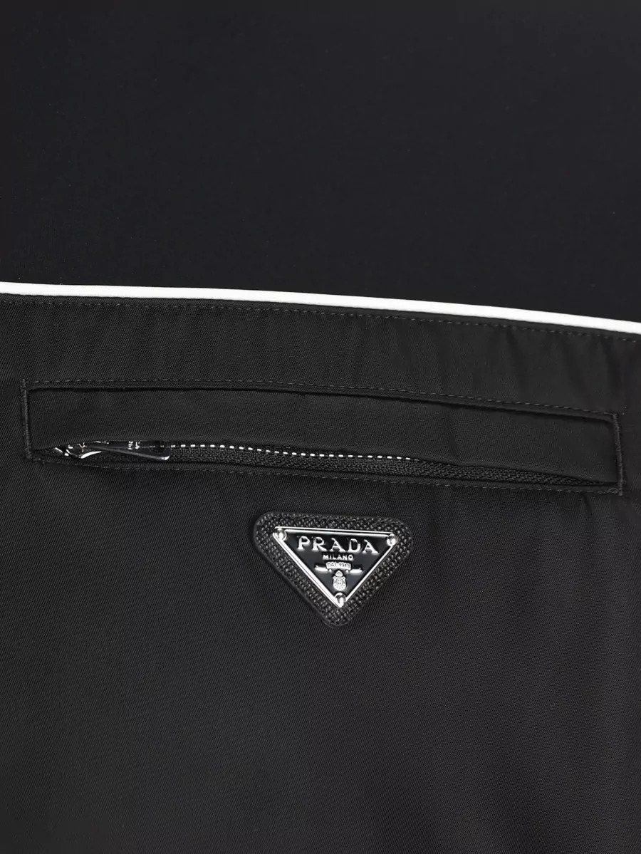 Prada High-Collar Zip-Up Sweatshirt