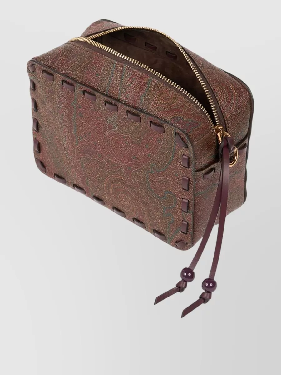 Etro Shoulder Bag Arnica Paisley Threading Strap
