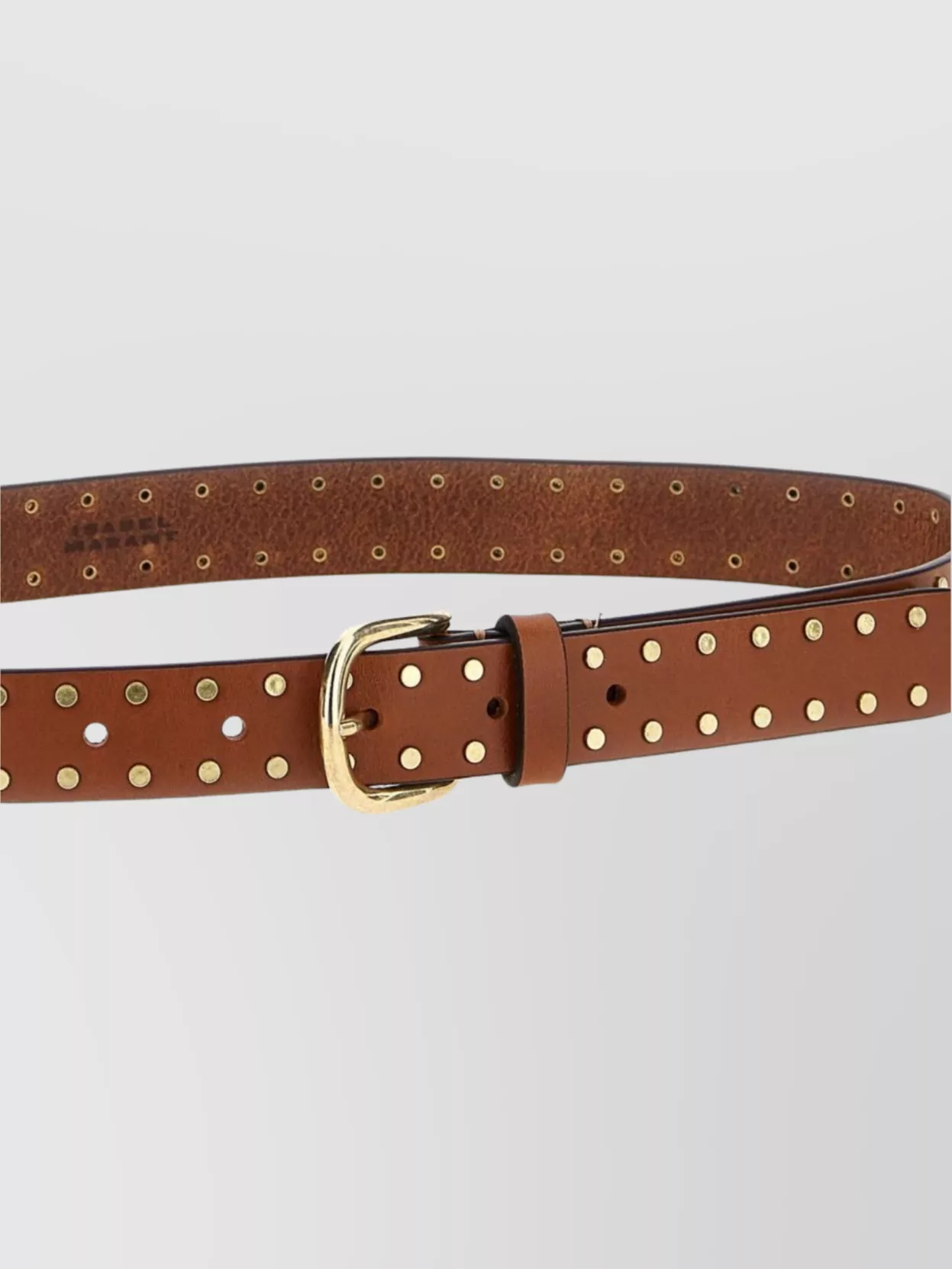 Isabel Marant Adjustable Belt Perforated Gold-tone Buckle