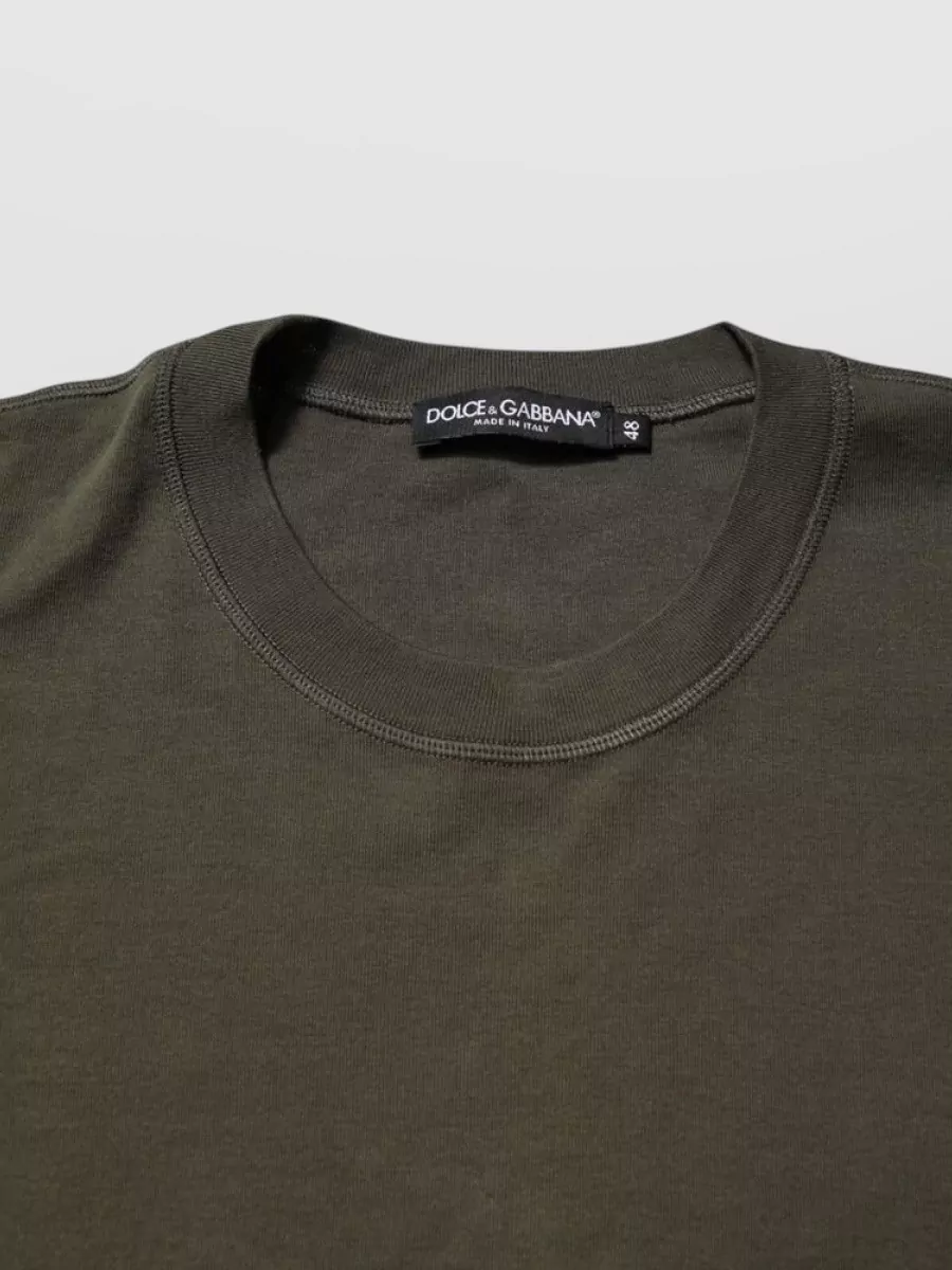 Dolce&Gabbana Cotton Long Sleeve Crew Neck T-Shirt