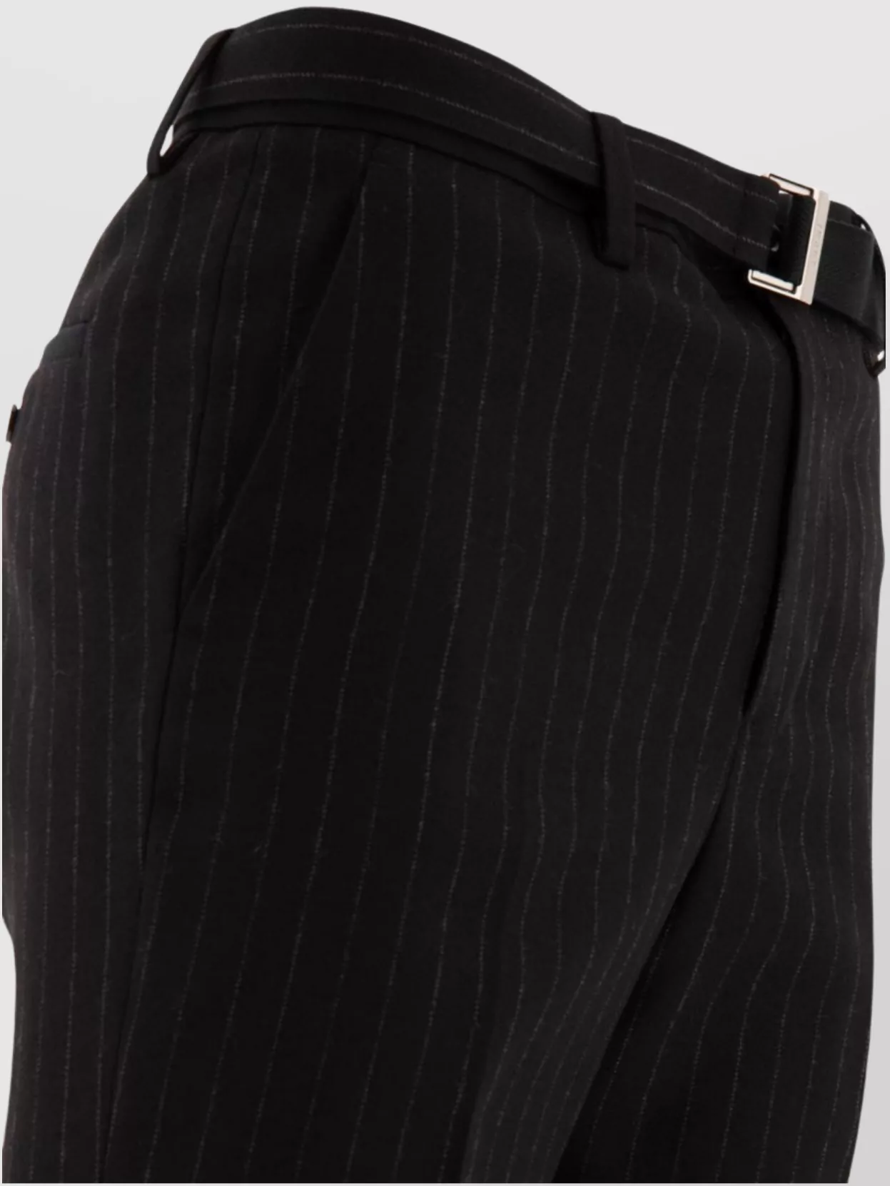 Sacai Striped Trousers With Pockets And Belt Loops