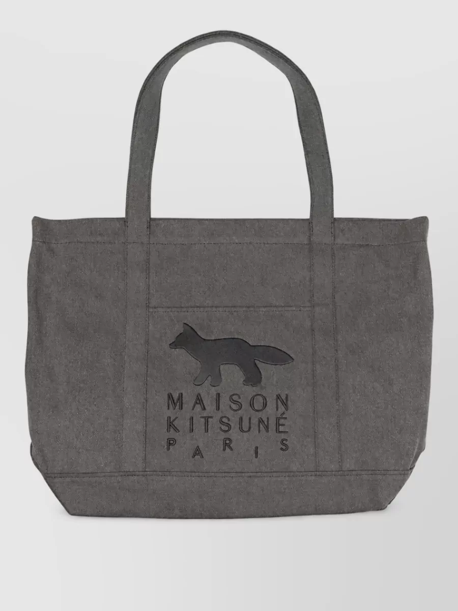 Maison Kitsuné cotton tote bag