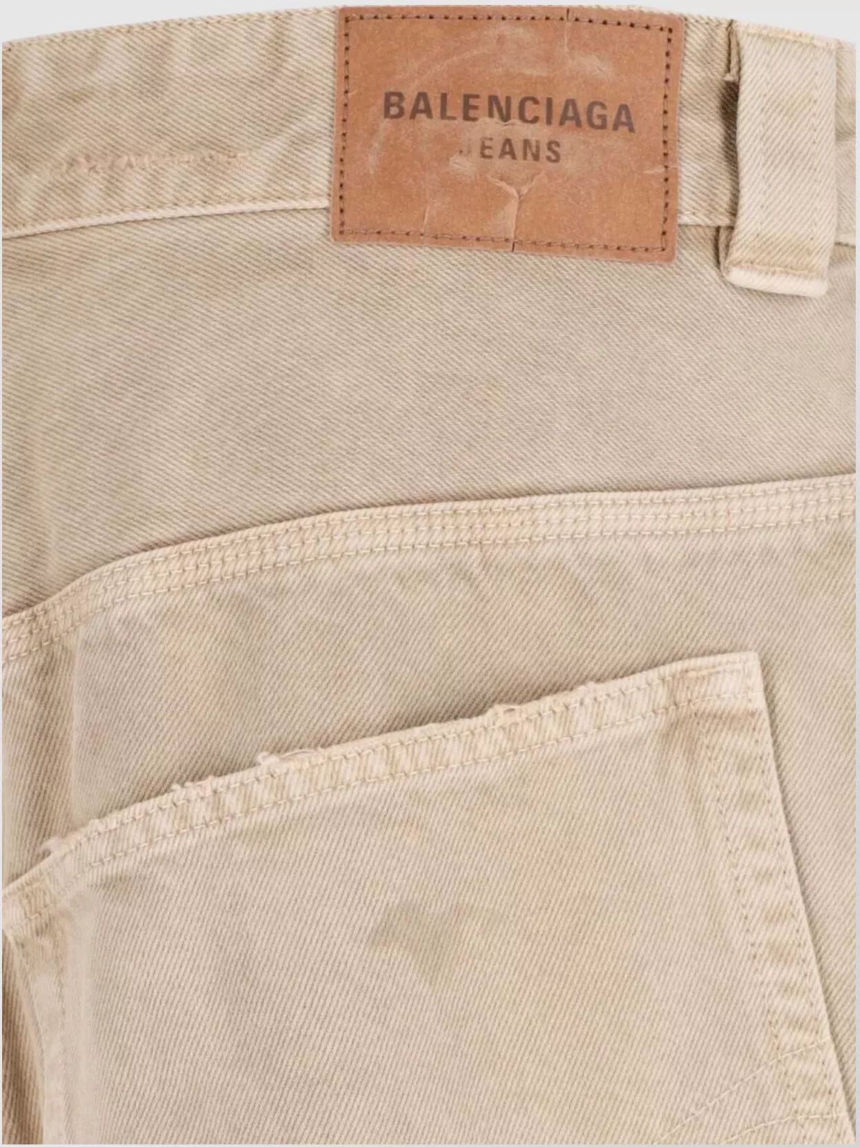Balenciaga Straight Trousers Contrast Panels