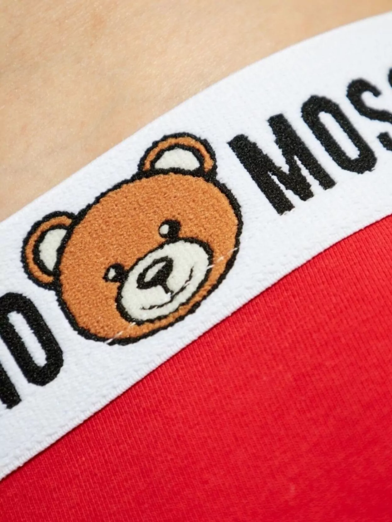 Moschino Bear Motif Stretch-Design Hosiery
