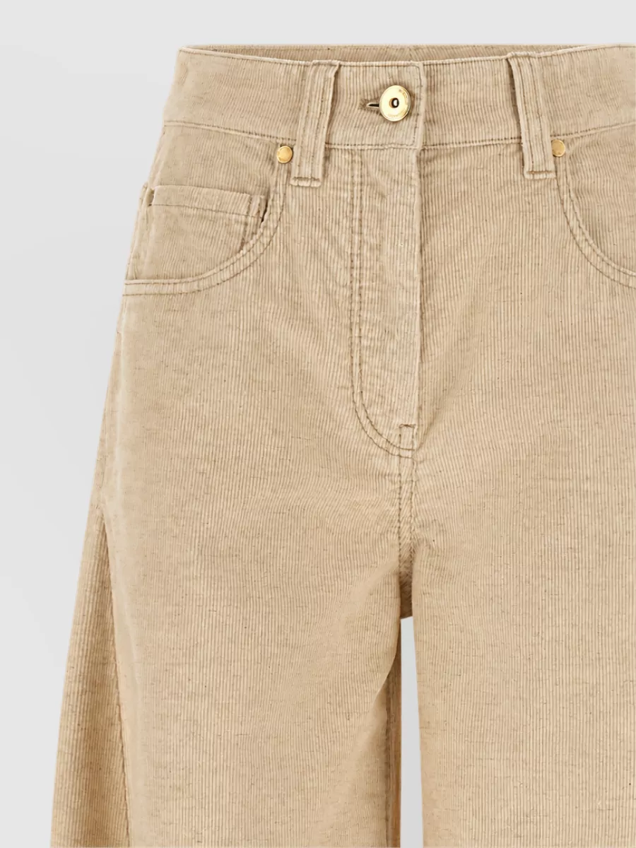 Brunello Cucinelli Wide-Leg Denim Trousers