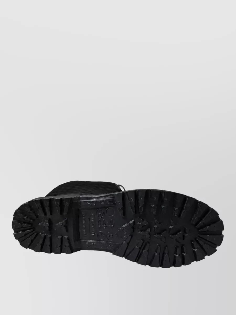 Dolce&Gabbana Leather Quilted Rain Boots