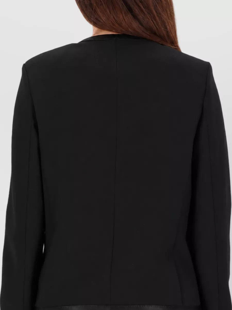 Dolce&Gabbana Silk Blend Single-Breasted Coat