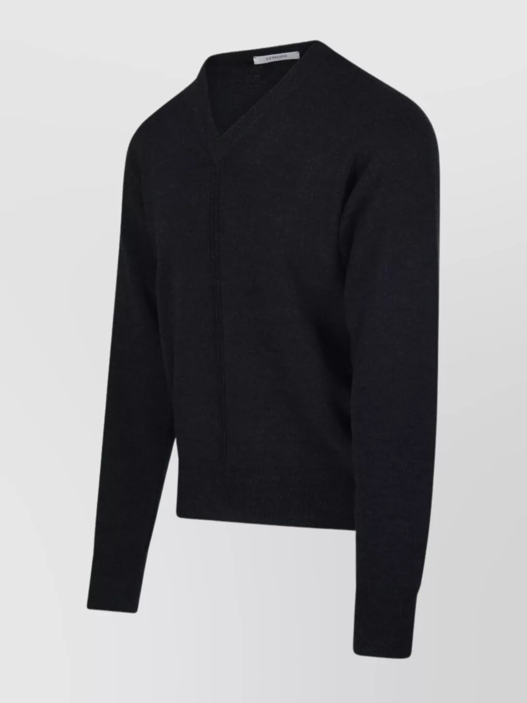 Lemaire V Neck Sweater Ribbed Cuffs Long Sleeves