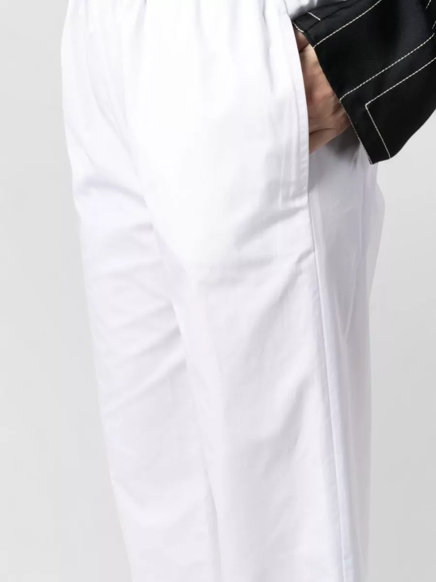 Aspesi Wide Leg Silk Nylon Blend Trousers