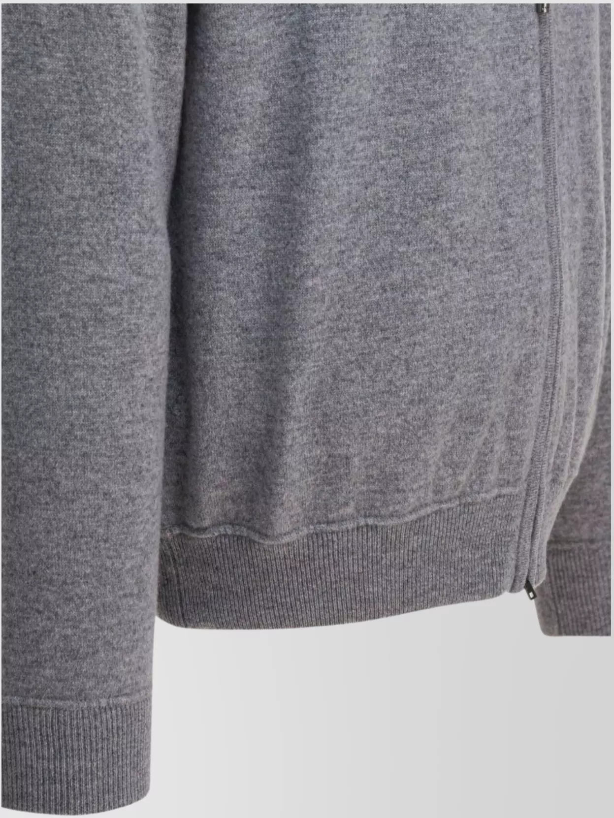 Herno Drawstring Hooded Cashmere Knit Cardigan In Gray