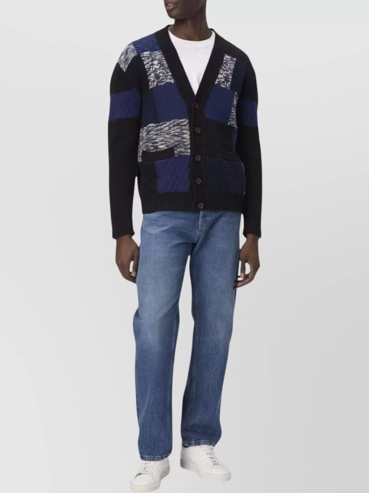 Missoni Pure Wool Patchwork Cardigan And Pockets
