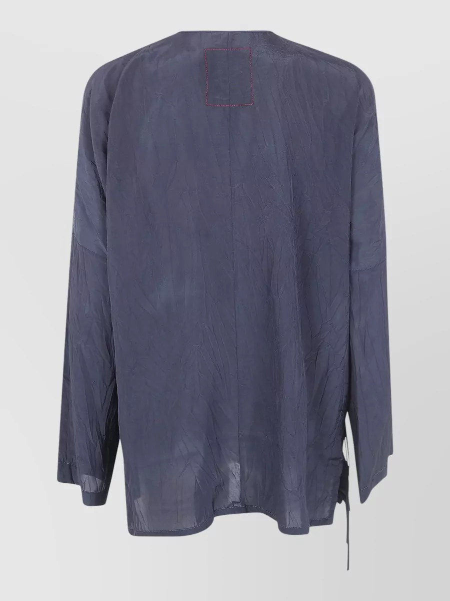 Uma Wang Tanesha Asymmetric Knit Top Tie Detail