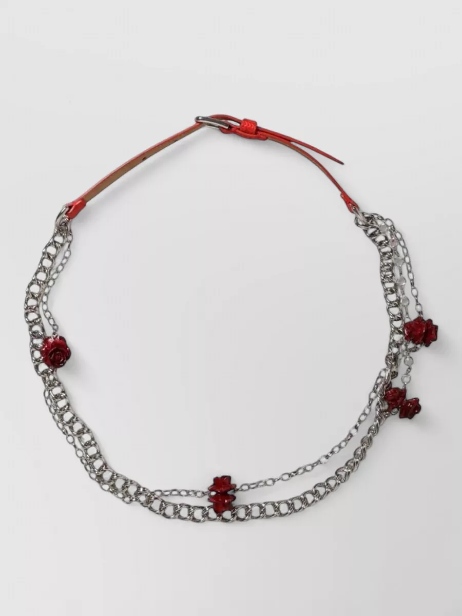 Dolce&Gabbana leather chain belt