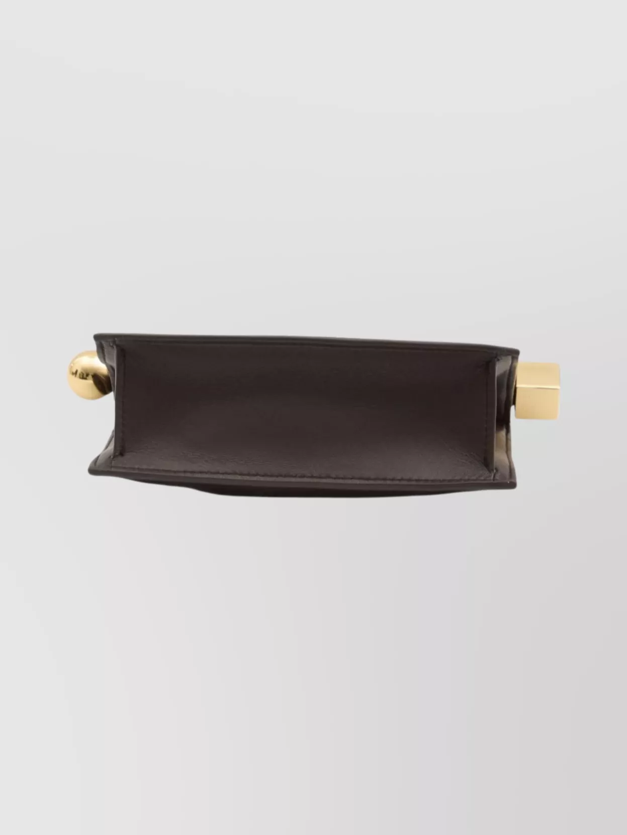 Jacquemus Rectangular Leather Clutch And Chain Strap
