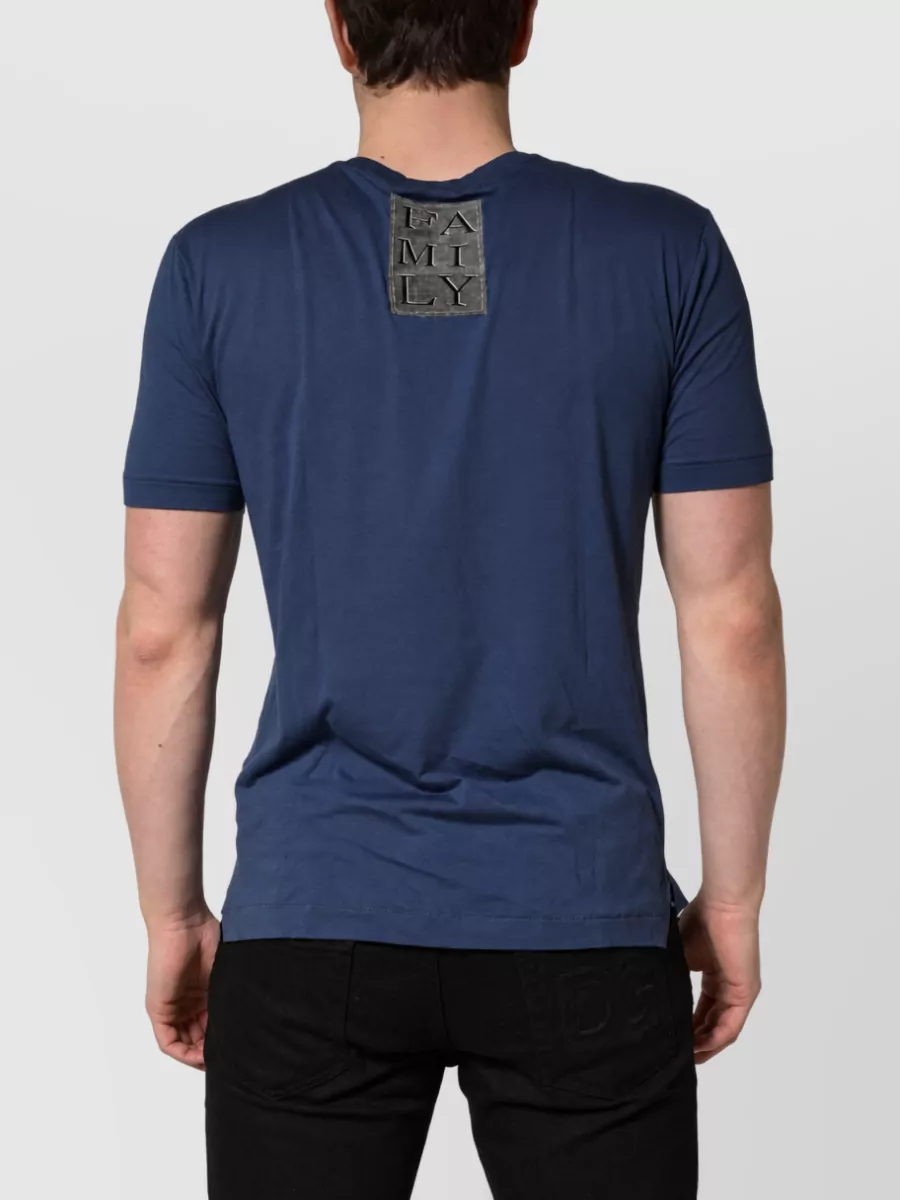 Dolce&Gabbana Silk Blend Graphic Crew Neck T-Shirt